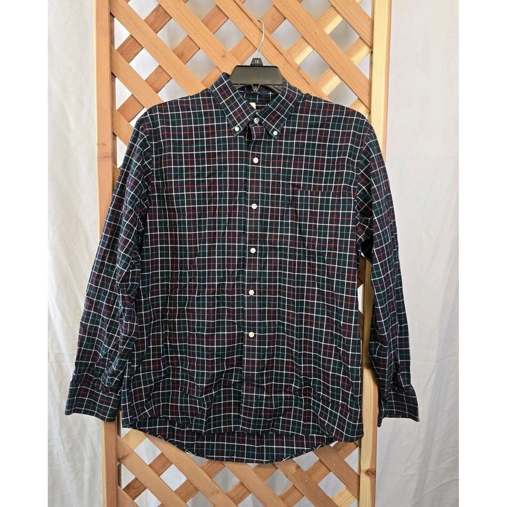 Lands' End Men's‎ No Iron Twill Long Sleeve Traditional Fit Shirt - Size L